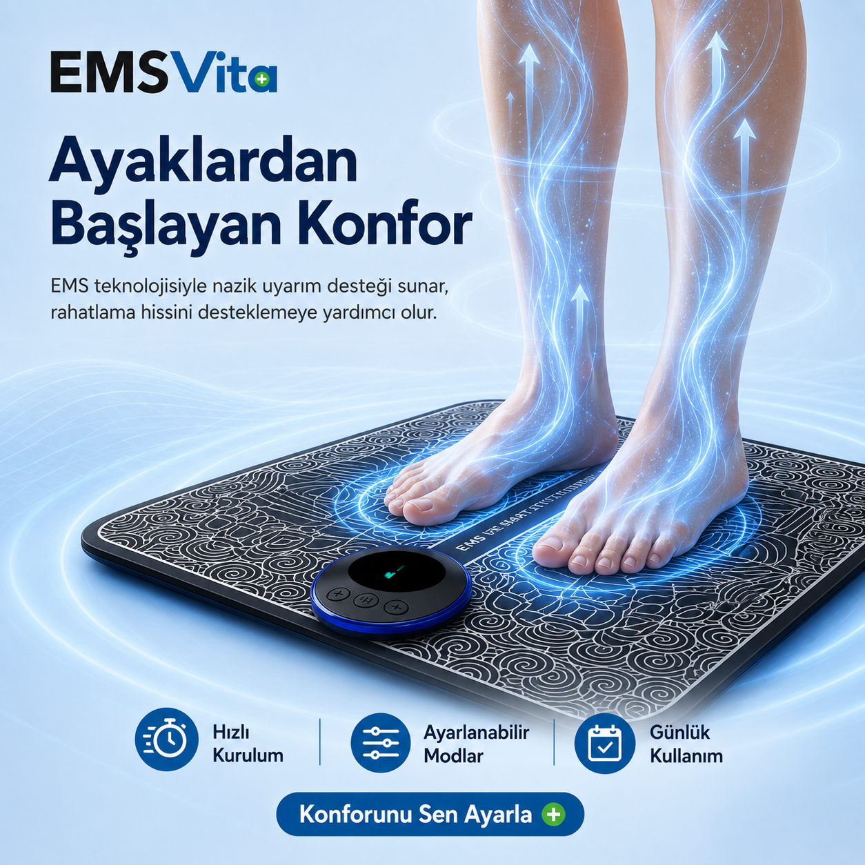 EMSVita™ ile Bacak Ağrılarına Son!