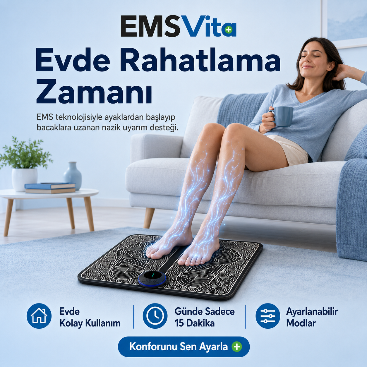 EMSVita™ ile Bacak Ağrılarına Son!